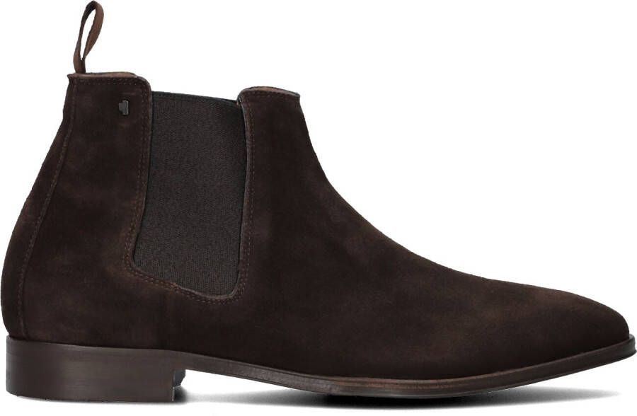 VAN BOMMEL Chelsea Boots Heren Sbm-60014 Maat: 46 Materiaal: Suède Kleur: Bruin