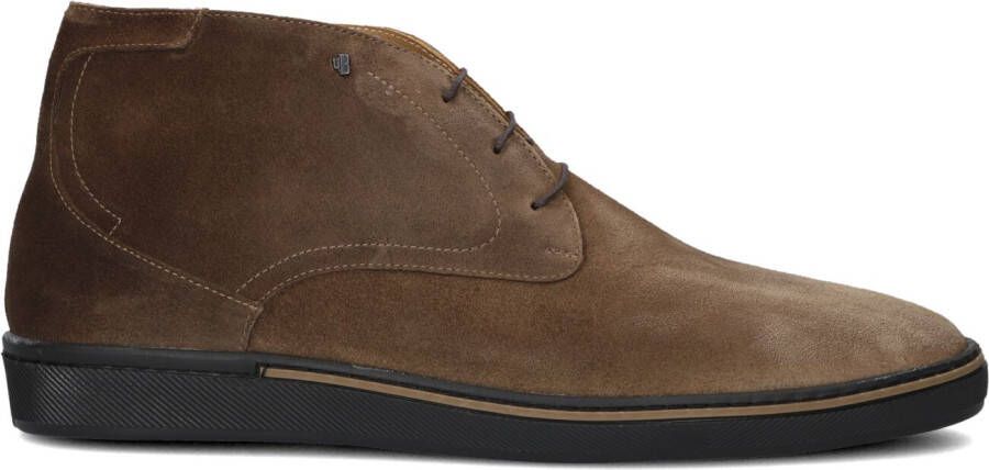 VAN BOMMEL Veterschoenen Heren Sbm-50036 Maat: 43 5 Materiaal: Suède Kleur: Cognac