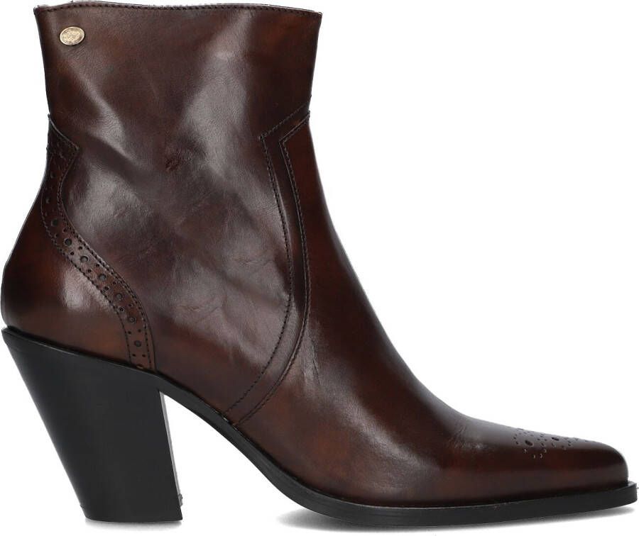 FRED DE LA BRETONIERE Enkellaarsjes Dames Blaire Ankle Boot Maat: 42 Materiaal: Leer Kleur: Bruin