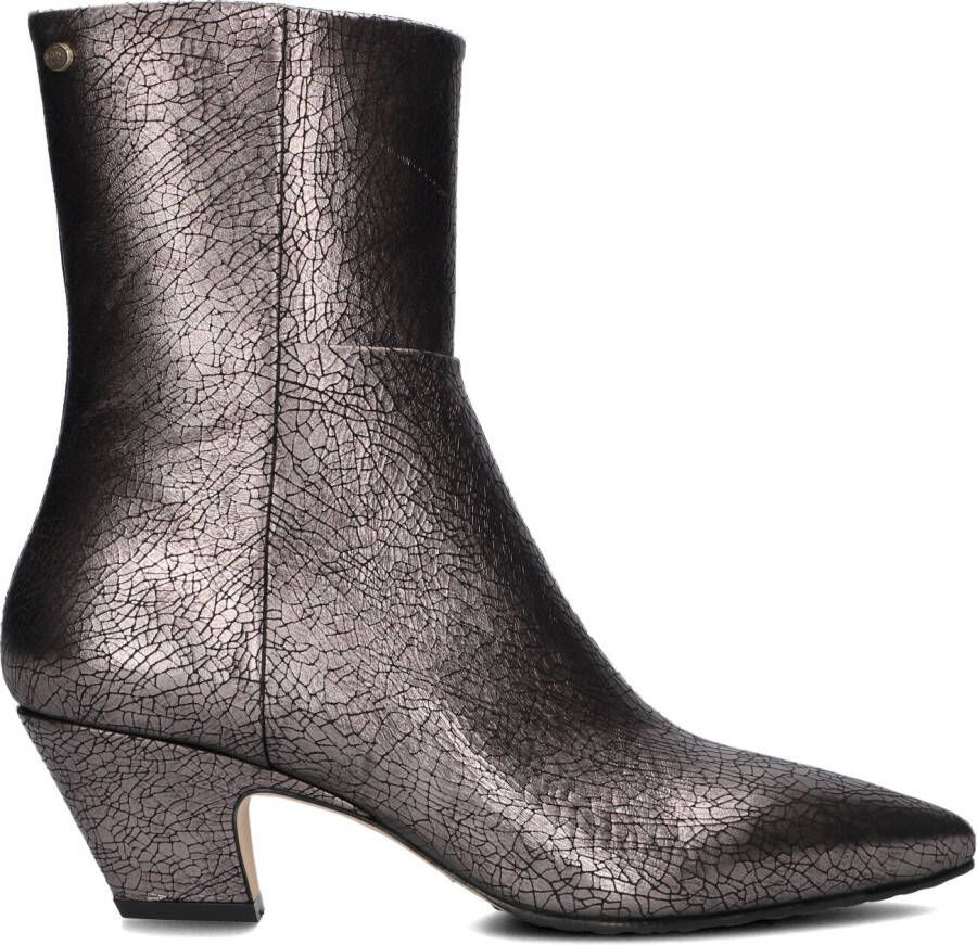 FRED DE LA BRETONIERE Enkellaarsjes Dames Rose Ankle Boot Maat: 38 Materiaal: Leer Kleur: Zilver