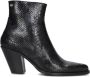 Fred de la Bretoniere Blaire Ankle Boot Enkellaarsjes Enkelboots met rits Dames Zwart - Thumbnail 3