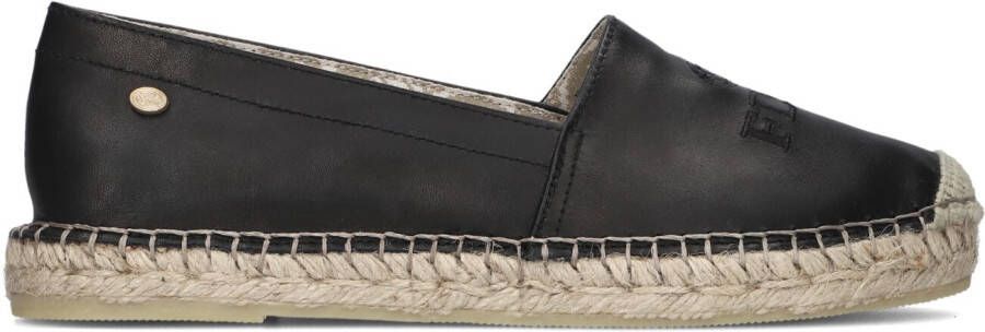 FRED DE LA BRETONIERE Espadrilles Dames 152010254 Maat: 38 Materiaal: Leer Kleur: Zwart