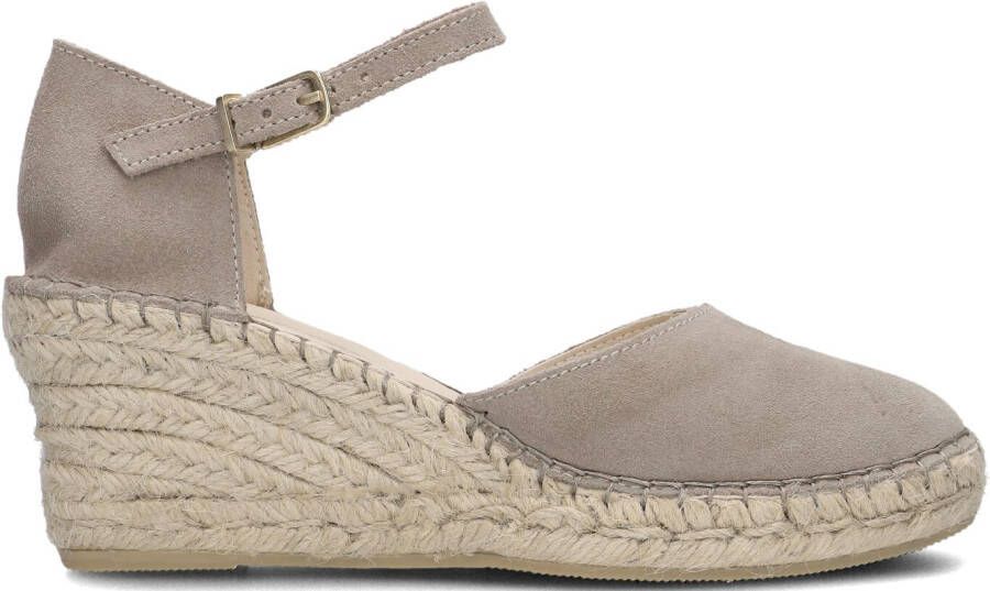 FRED DE LA BRETONIERE Espadrilles Dames 153010267 Maat: 37 Materiaal: Suède Kleur: Taupe