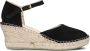 FRED DE LA BRETONIERE Espadrilles Dames 153010267 Maat: 38 Materiaal: Suède Kleur: Zwart - Thumbnail 4