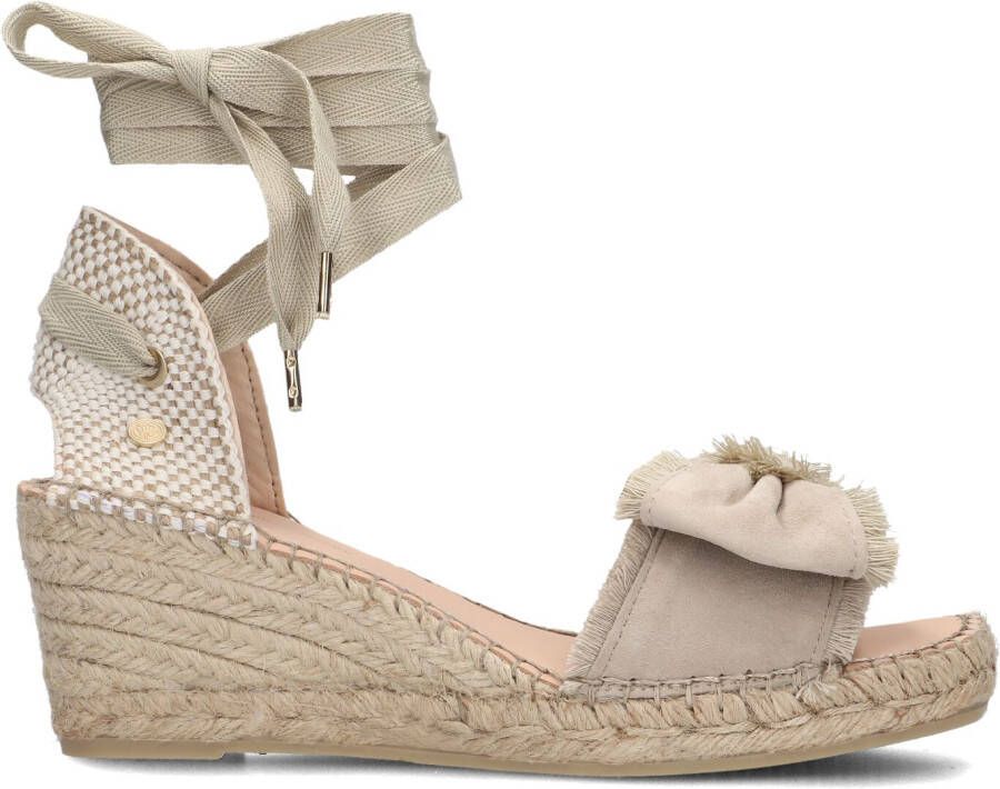 FRED DE LA BRETONIERE Espadrilles Dames Eve Bow Maat: 41 Materiaal: Suède Kleur: Taupe