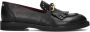 Fred de la Bretoniere Paris Loafer Zwart Leer Franje Black Dames - Thumbnail 3