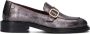 Fred de la Bretoniere Zwarte Leren Loafers Ilay Gesp Black Dames - Thumbnail 4