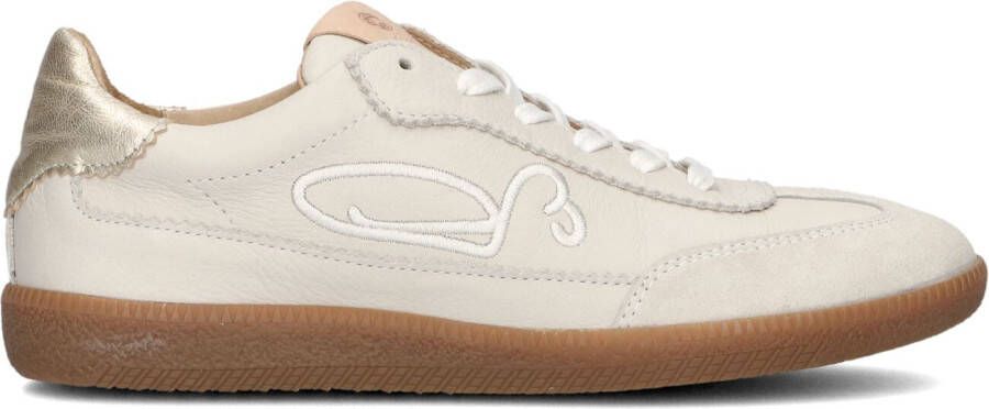 FRED DE LA BRETONIERE Lage Sneakers Dames Pearl Sign Maat: 38 Materiaal: Leer Kleur: Beige