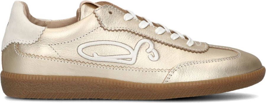 FRED DE LA BRETONIERE Lage Sneakers Dames Pearl Sign Maat: 37 Materiaal: Leer Kleur: Goud