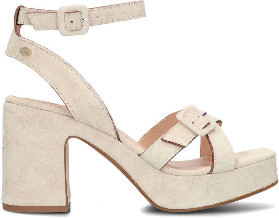 FRED DE LA BRETONIERE Sandalen Dames 163010180 Maat: 40 Materiaal: Suède Kleur: Beige