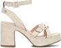 FRED DE LA BRETONIERE Sandalen Dames 163010180 Maat: 40 Materiaal: Suède Kleur: Beige - Thumbnail 3