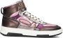 Fred de la Bretoniere Yara High Hoge sneakers Leren Sneaker Dames Roze - Thumbnail 3