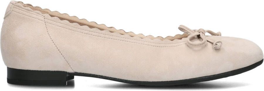 GABOR Ballerina Dames 42.601 Maat: 36 Materiaal: Suède Kleur: Beige