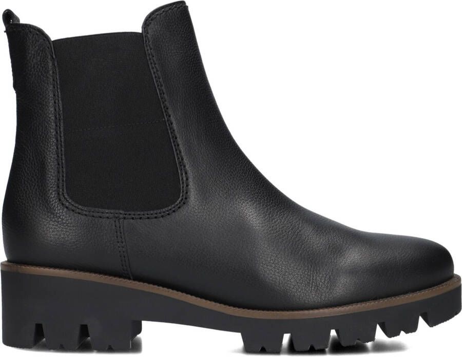 GABOR Chelsea Boots Dames 051 Maat: 43 Materiaal: Leer Kleur: Zwart