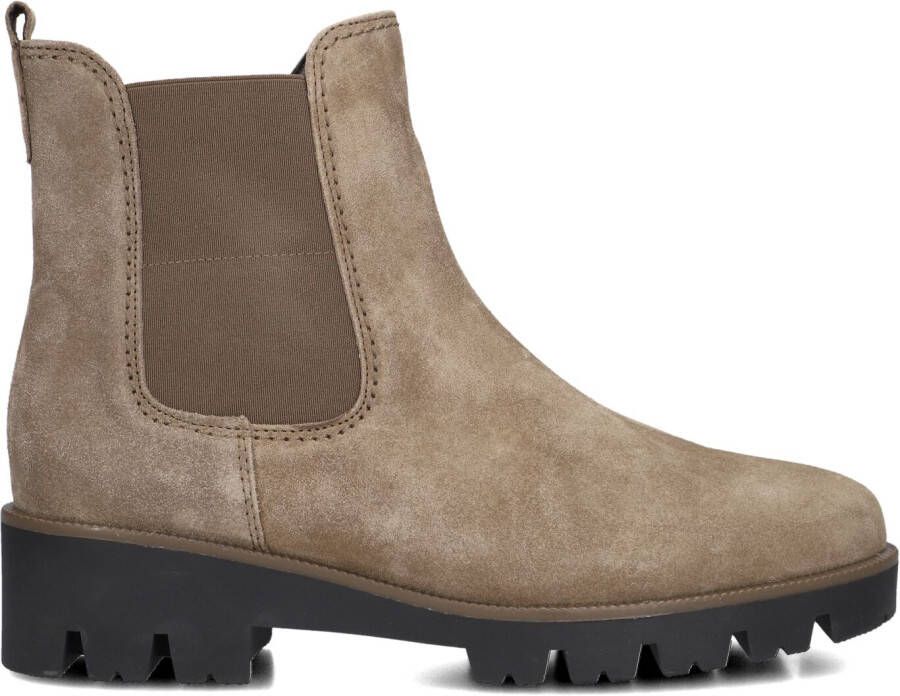 GABOR Chelsea Boots Dames 051 Maat: 40 5 Materiaal: Suède Kleur: Taupe