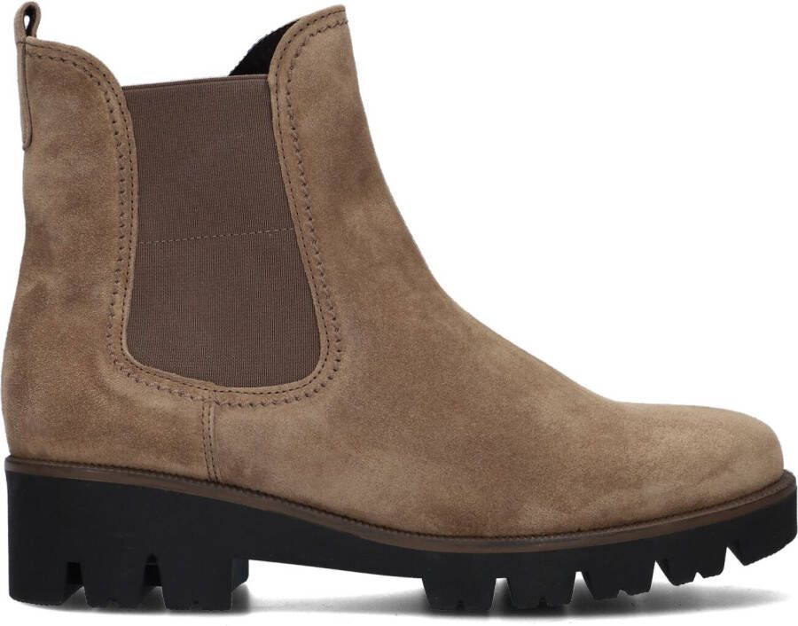 GABOR Chelsea Boots Dames 771.1 Maat: 42 5 Materiaal: Suèdelook Kleur: Cognac