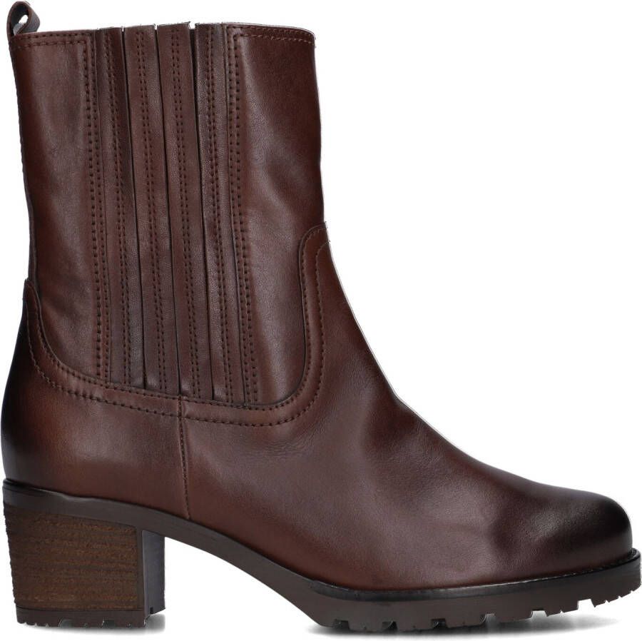 GABOR Enkelboots Dames 801.4 Maat: 36 Materiaal: Leer Kleur: Cognac