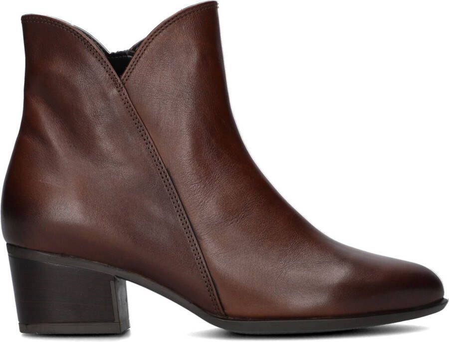 GABOR Enkellaarsjes Dames 680.3 Maat: 40 5 Materiaal: Leer Kleur: Cognac