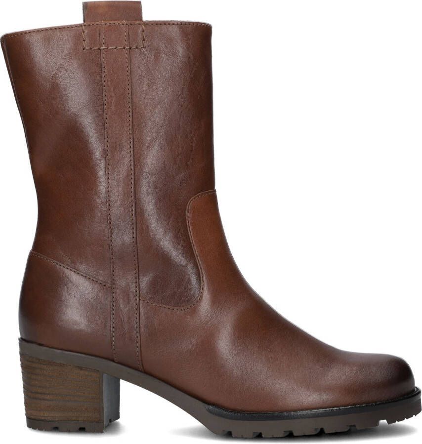 GABOR Enkellaarsjes Dames 806 Maat: 37 Materiaal: Leer Kleur: Cognac