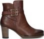 Gabor 083 1 Enkellaarsjes Enkelboots met rits Dames Cognac - Thumbnail 2