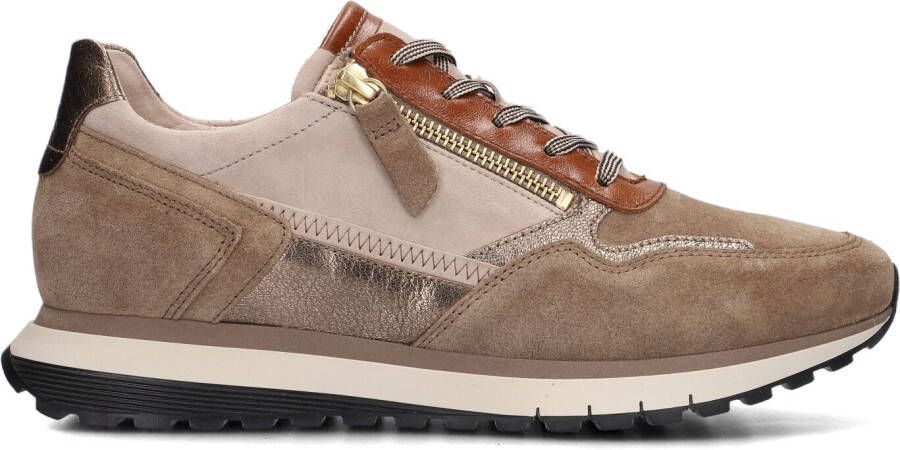 GABOR Lage Sneakers Dames 378 Maat: 36 Materiaal: Suède Kleur: Beige