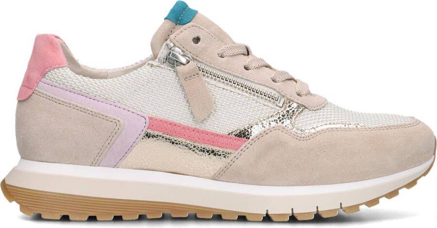 GABOR Lage Sneakers Dames 378 Maat: 38 Materiaal: Suède Kleur: Wit