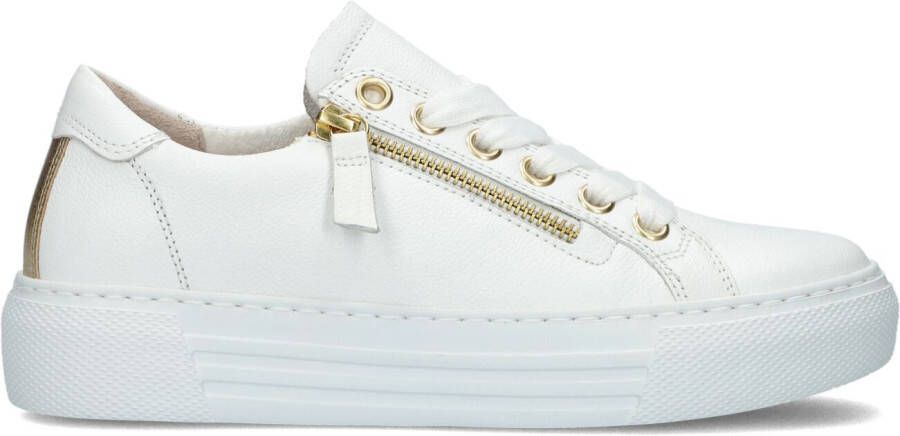 GABOR Lage Sneakers Dames 465 Maat: 37 5 Materiaal: Leer Kleur: Wit