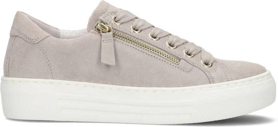 GABOR Lage Sneakers Dames 465 Maat: 40 Materiaal: Suède Kleur: Beige