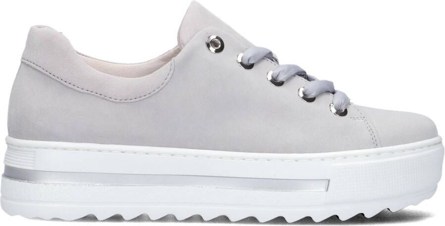 GABOR Lage Sneakers Dames 496 Maat: 36 Materiaal: Suède Kleur: Grijs