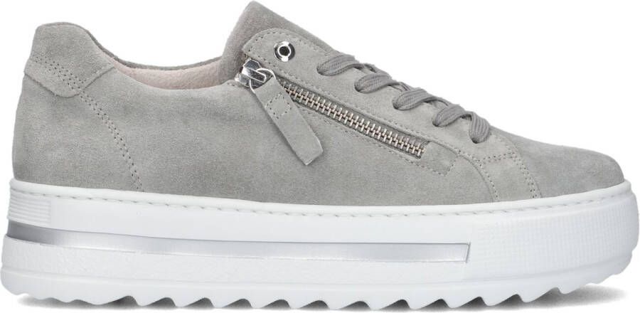 GABOR Lage Sneakers Dames 498 Maat: 39 Materiaal: Suède Kleur: Grijs