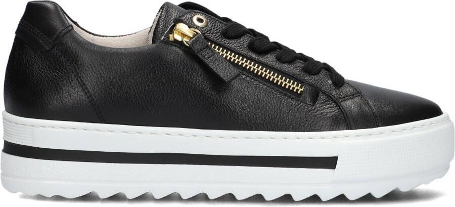 GABOR Lage Sneakers Dames 498 Maat: 35 Materiaal: Leer Kleur: Zwart