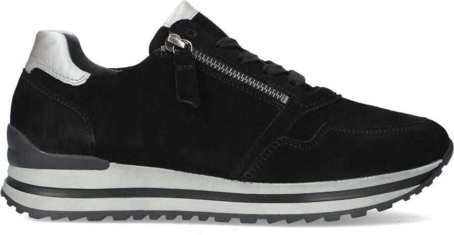 GABOR Lage Sneakers Dames 528 Maat: 38 Materiaal: Suède Kleur: Zwart