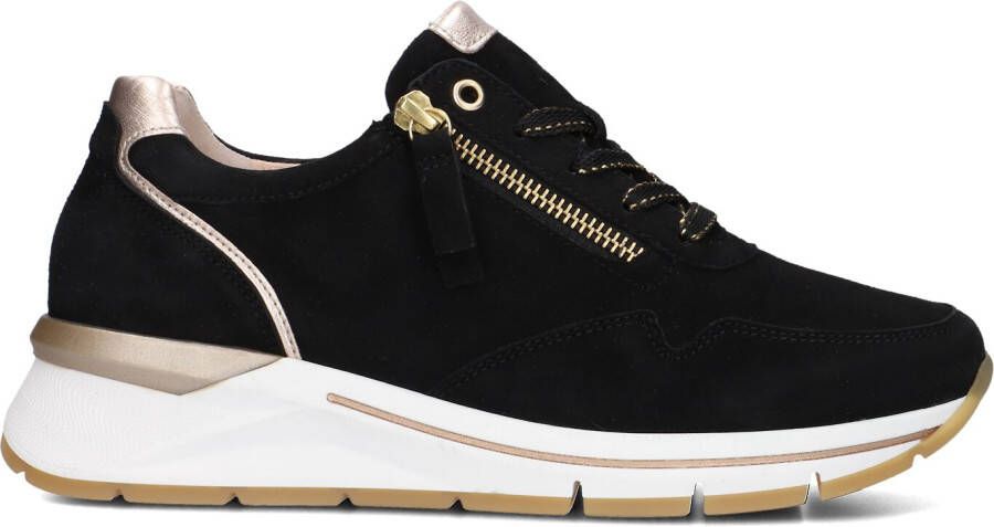 GABOR Lage Sneakers Dames 587 Maat: 37 Materiaal: Nubuck Kleur: Zwart