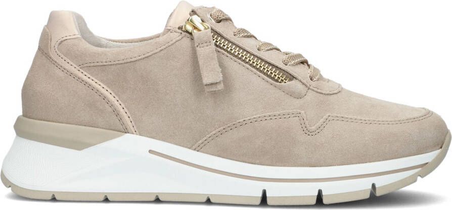 GABOR Lage Sneakers Dames 587 Maat: 40 5 Materiaal: Leer Kleur: Beige