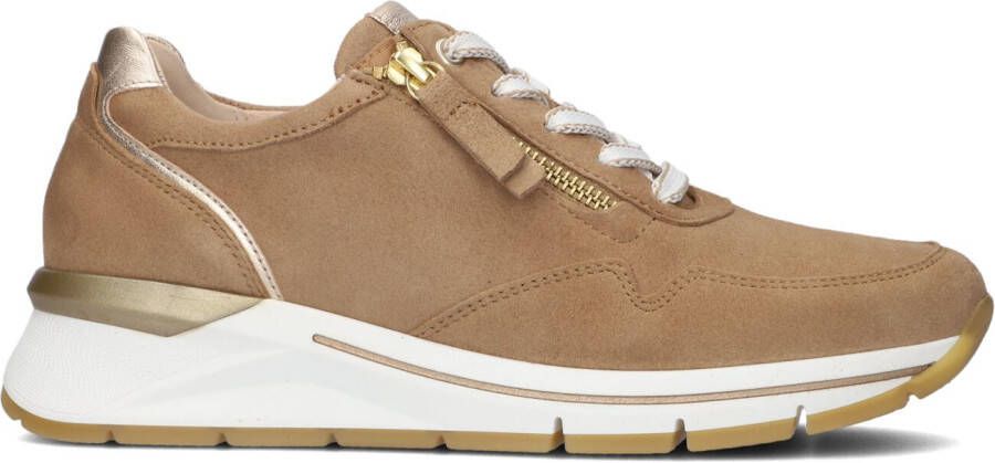 GABOR Lage Sneakers Dames 587 Maat: 44 Materiaal: Suède Kleur: Bruin