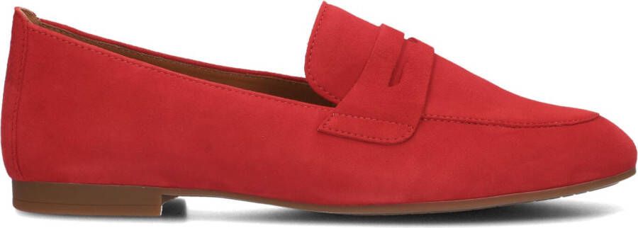 GABOR Loafers Dames 213 Maat: 40 5 Materiaal: Suède Kleur: Rood