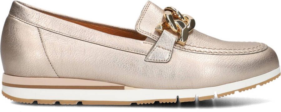 GABOR Loafers Dames 415.1 Maat: 38 Materiaal: Leer Kleur: Goud