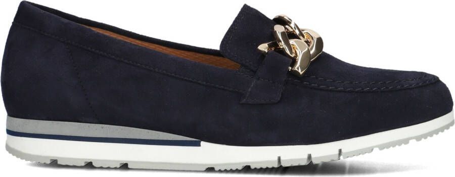 GABOR Loafers Dames 415.1 Maat: 36 Materiaal: Suède Kleur: Blauw