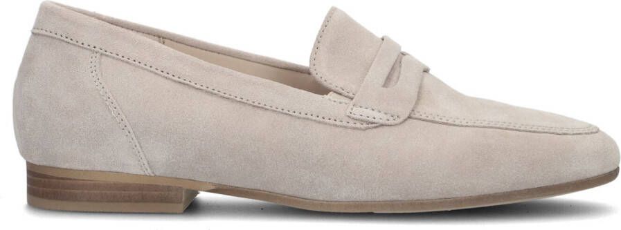 GABOR Loafers Dames 444 Maat: 43 Materiaal: Suède Kleur: Beige