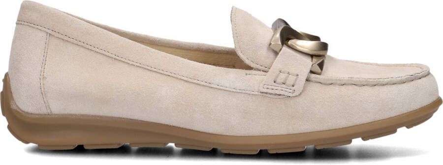 GABOR Loafers Dames 444.1 Maat: 44 Materiaal: Suède Kleur: Beige