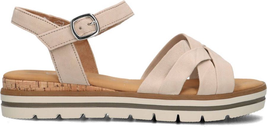 GABOR Sandalen Dames 083.3 Maat: 38 Materiaal: Suède Kleur: Beige