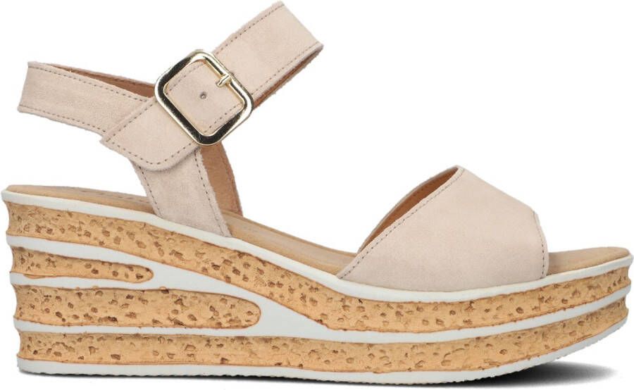 GABOR Sandalen Dames 651 Maat: 40 Materiaal: Suède Kleur: Beige