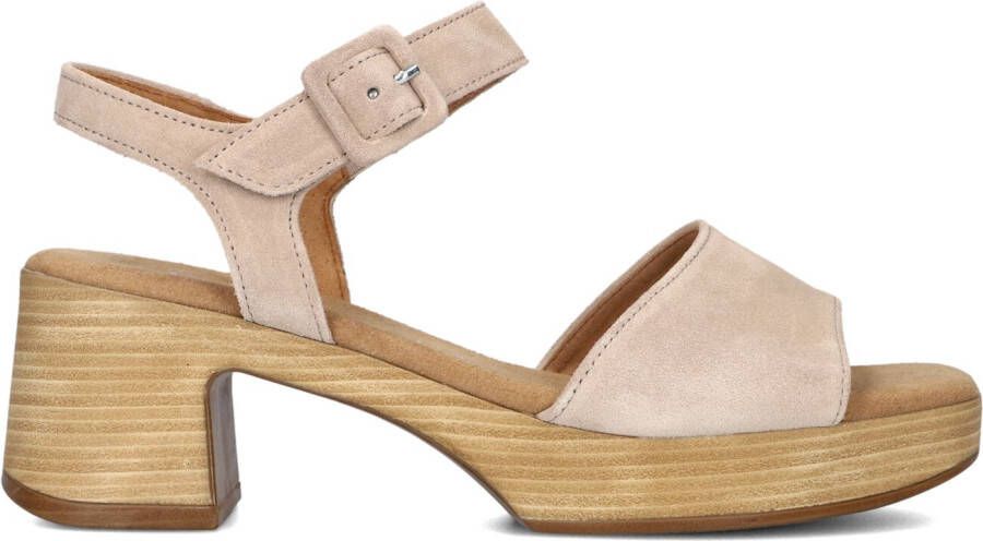 GABOR Sandalen Dames 721.1.0 Maat: 40 Materiaal: Suède Kleur: Beige