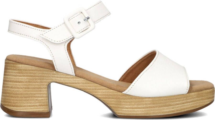 GABOR Sandalen Dames 721.1.0 Maat: 39 Materiaal: Leer Kleur: Wit