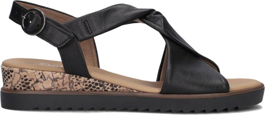 GABOR Sandalen Dames 751 Maat: 42 5 Materiaal: Leer Kleur: Zwart