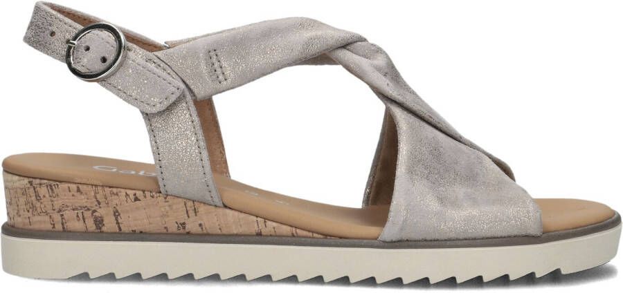 GABOR Sandalen Dames 751.1 Maat: 38 5 Materiaal: Leer Kleur: Taupe