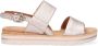 Gabor Comfortabele Metallic Sandalen met Elastische Band Beige Dames - Thumbnail 4