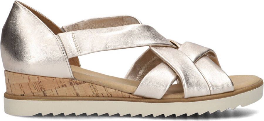 GABOR Sandalen Dames 782 Maat: 40 Materiaal: Leer Kleur: Goud