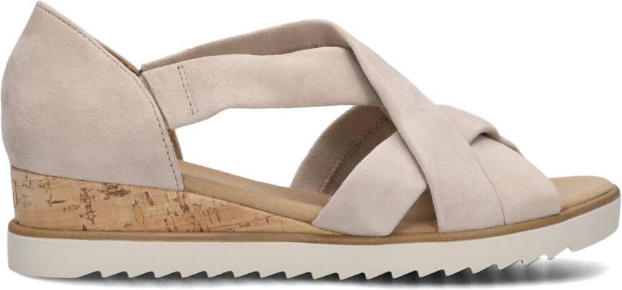 GABOR Sandalen Dames 782 Maat: 37 5 Materiaal: Suède Kleur: Beige