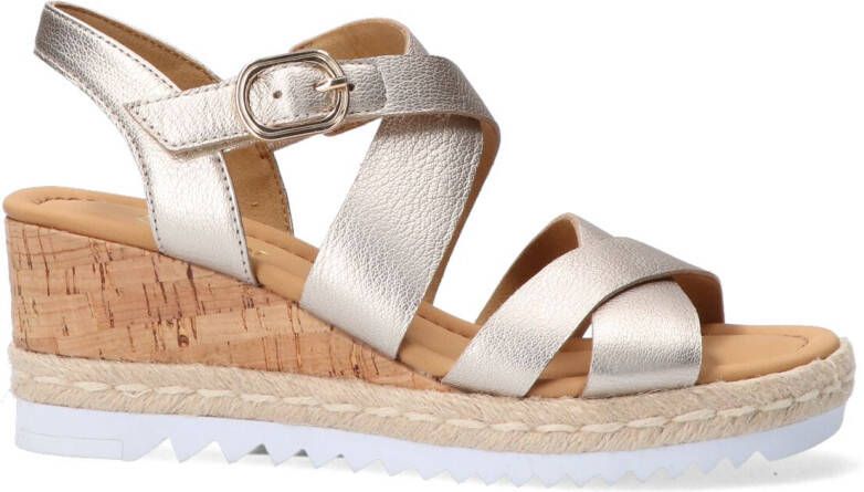 GABOR Sandalen Dames 832 Maat: 40 Materiaal: Leer Kleur: Beige